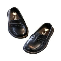 Difumos Kids Comfort okrugli prsti Oxford cipele za cipele Slip na stanu Party Slaba kožne haljine cipele