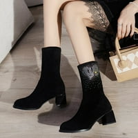 Akiihol žene čizme za gležanj Udobne cipele s niskim potpeticama Boots LUG PLATFORT Slip na klinovima
