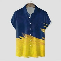 Muškarci Ljetna modna košulja Seaside Leisure Beach Odštampana majica Elegantni gumb TOP bluza Casual
