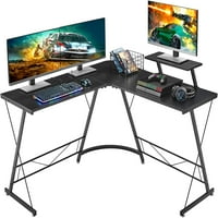 --Shapced računarskog stola sa štandom monitora, kućnim uredskim stolom, ugaonim stolom, većim stolom,