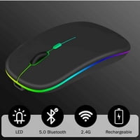 2.4GHz i Bluetooth miš, punjivi bežični LED miš za Matepad Pro 10. Takođe je kompatibilan sa TV laptop