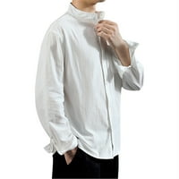 Outfmvch s dugim rukavima za muškarce Ležerne prilike dugih rukava Košulja s jednim postoljem košulja