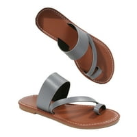 Sandale za žene Ležerne ljetne ortopedske klipne plosne sandale protiv klizanja Flip flops klizanje