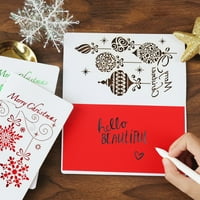 Božićni poklon šuplje viseće kartice naljepnica radosna božićna proslava, božićno drvo elk
