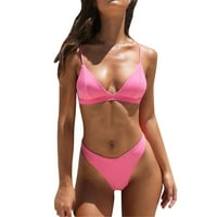 Kupaći kostimu za žene Dva bikinija postavljena je čvrsti podstavljeni push up kupaći kostim