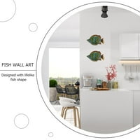 Riblje umjetničko zidni dekor željeza ribe viseći ocean ocean zid umjetničko dekor metalne skulpture