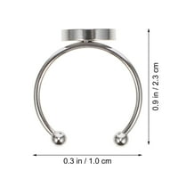 Prsten od nehrđajućeg čelika base prsteni prsteni donji ladice čvrste postavke prstena