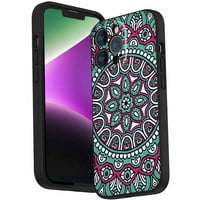 Green-Purple-Marble Telefon za telefon za iPhone Pro za žene Muška Pokloni, Mekani silikonski stil Otporan