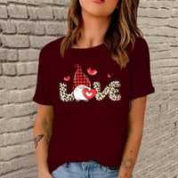 Ženski kratki rukav Slatko ljubavno srce Ispiši Ljetne majice Tees Love Heart Grafic O vrat Ležerne