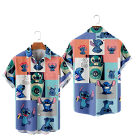 Disney Stitch kratki rukav Unizirane majice na vrhu Ležerne prilike na plaži za žene i muškarce
