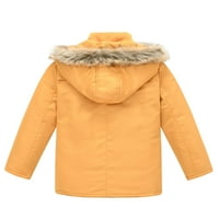 HUNPTA dječje dječake djevojke zimske zgušnjane kaput sa džepnim jaknom s kapuljačom, toddlerom otporna