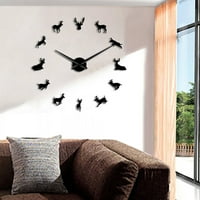 Fogcroll Wall Clock Copting Superior pokret akrilni viseći sat 3D DIY zidne umjetničke naljepnice za