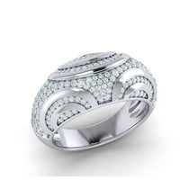 0,75Carat okrugli rez Diamond Prong Modern Fancy Bridal Golvers Ring Solid 10K Gold JK I1