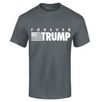 Trgovina4EVever Muškarci Forever Trump Graphic Majica XXXX-Veliki ugljen
