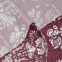 Onuone baršunasti maroon blok za šivanje tkanina od dvorišta otisnuta DRIJEMA DIY TEME SIGINALY DOBAVLJA