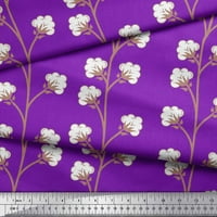 Soimoi Rayon tkanina pamučna kugla cvjetna dekor tkanina tiskano dvorište široko