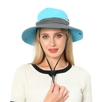 Dyfzdhu kašika HATS WOMENS UV zaštita Široki šeširi za sunčanje Hlađenje mrežice Ponytail Hole kapa