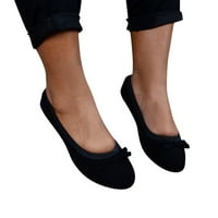 Ženske dame ravne uzročnoj cipele pojedinačne šiljaste cipele naljepljive cipele