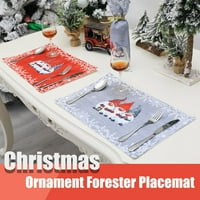 Dekoracija za poklon Man Cartoon Božićni ukras za šumu Placemat kuhinja, blagovaonica i bar
