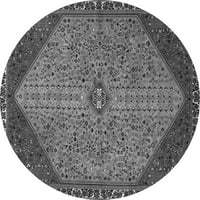 Ahgly Company Zatvoreni kvadrat Perzijski sivi tradicionalni prostirke, 8 'kvadrat