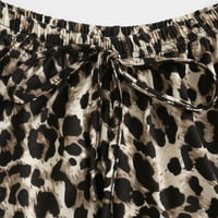 SIMPLMASYGENI PAJAMAS za žensko čišćenje ljetne zime plus veličina Leopard Ispiši donje rublje svilena