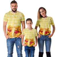 Majica Porodična odijela Winnie The Pooh Ljetni vrhovi Stilski majica kratkih rukava Crta majica Mammy