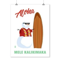 Havaji, Mele Kaličimaka, snjegović i daska za surfanje