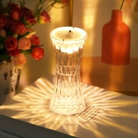 Crystal stolna svjetiljka za ruža sa kontrolom dodira, LED noćne tablice za dnevnu sobu spavaću sobu,