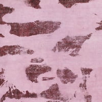 Ahgly Company Zatvoreni kvadrat Sažetak Tulip ružičasti apstraktni prostirke, 5 'kvadrat