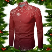Odjeća Muška modna muško jesen zimski božićni dugi rukav Ispiši svečane majice posebne atmosfere