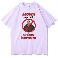 Jhpkjmoms protiv anime bertram grafičke tiskane majice muške prevelike majice muškarci Funny pamučne