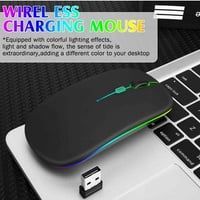 2.4GHz i Bluetooth miš, punjivi bežični miš za iPad 10. Bluetooth bežični miš za laptop MAC računarsku
