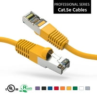 7ft CAT5E zaštićena Ethernet mrežom pokrenuta kabel žuto, pakovanje