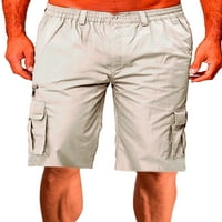 Sanviglor Men Dno zipper Summer Kratke hlače Srednja struka Plaža Kratke hlače Multi-džepovi Mini pantalone