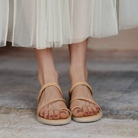 Daznico papuče za žene proljeće ljetne ženske sandale ravne tange niske pete Ležerne prilike pune boje