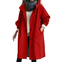 LMTIME ženska jakna za vjetrenost lagana na otvorenom plus veličine kaputa sa kapuljačom labavi prevelizirani