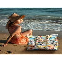 Sanviglor Womenske torbe na plaži rame Tote tote top top ručka platnena torba velikog kapaciteta dame