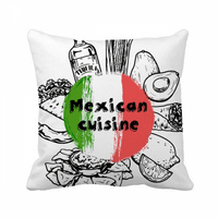 Meksiko Nacionalna zastava Kaktus za skicu baca jastuk za spavanje kauč na razvlačenje
