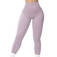 Capri gamaše sa džepovima za žene breskva prozračna odjeća uska donje fitness obrezane hlače ružičaste