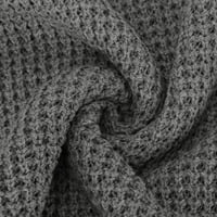 CETHRIO pulover džempere za žene lagana zimska klirens casual crew vrat dugih rukava čvrsto sijevi džemperi
