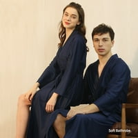 Yubnlvae pidžame za žene Unise džep prozračna dužina koljena SPLICING SPLICING SOFT SPAJEN SPA Robe