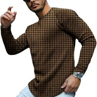 WRCNOTE muške majice dugih rukava na vrhu kralježnice T-majica za odmor Slim Fit bluza plairan pulover