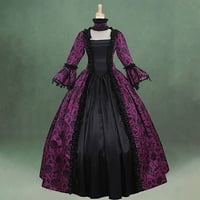 Mrat ženske padne gotičke haljine za žene zimske gotičke retro cvjetne dresene haljine print gotički