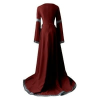 Oalirro ženska renesansna srednjovjekovna vintage duga haljina sljedljiva rukavica Notic Vintage haljina