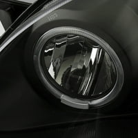 Odgovara 2003. - Toyota Corolla Crni halo Projektore Svjetla W DRL Daytime LED