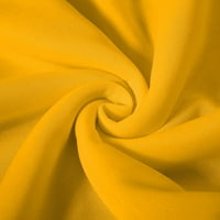 Ženski pad dugih rukava labav ležerni pulover Tunički vrhovi dukserice s duksevima Žuta m