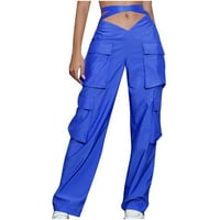Kakina S Clearence ženske hlače za ljetni ženski ulica u obliku modnog dizajna osjeti višestruki džepni
