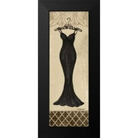 Williams, Todd Black Moderni uokvireni muzej Art Print pod nazivom - Crna modna haljina II