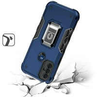 Za Motorola Moto G Pure XT2163DL Optimalni hibridni poklopac poklopca telefona - plava