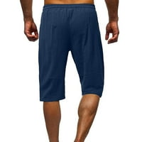 Amidoa golf kratke hlače Muškarci Inseam Loose Comfy pamučne kratke hlače za kratke plaže Elastična